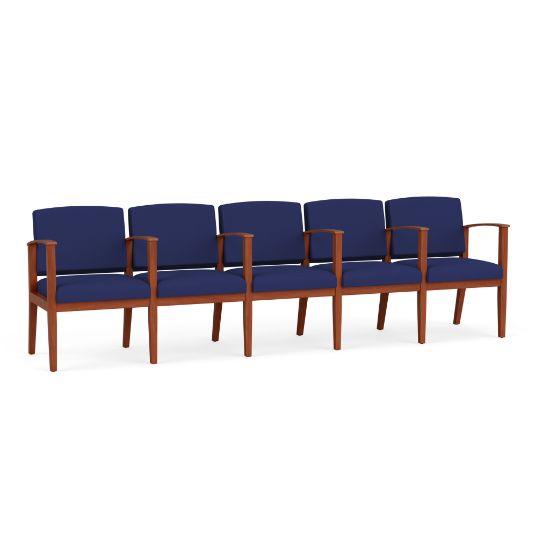 Picture of Amherst Wood 5 Seater with Center Arms