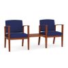 Picture of Amherst Wood 2 Chairs w/Connecting Center Table