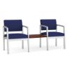 Picture of Lenox Steel 2 Chairs w/Connecting Center Table