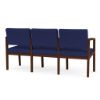 Picture of Lenox Wood 3 Seater with Center Arms