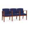 Picture of Amherst Wood 3 Seater with Center Arms