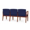 Picture of Amherst Wood 3 Seater with Center Arms