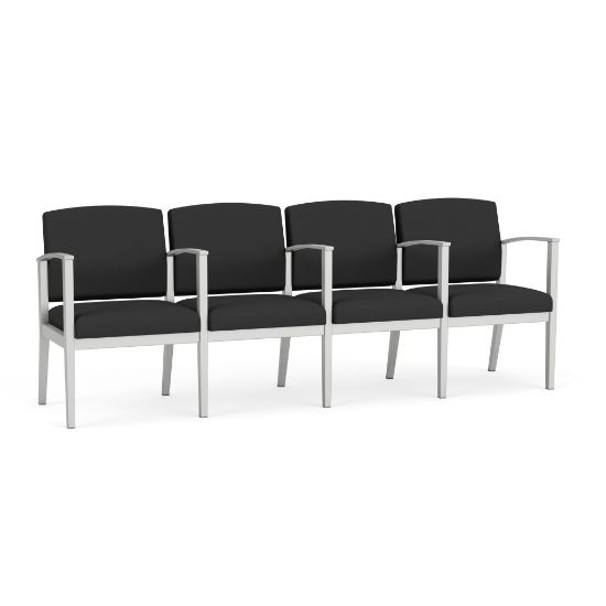 Picture of Amherst Steel 4 Seater with Center Arms